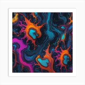 Abstract Painting colour Art Print