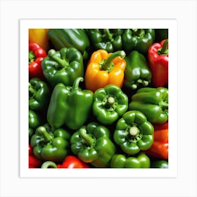 Colorful Peppers 23 Art Print