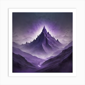 Purple Mountain Art Print