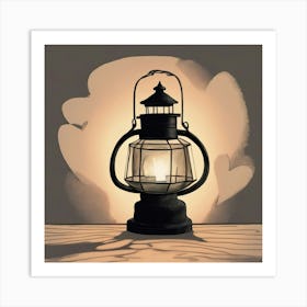 Lantern Stock Videos & Royalty-Free Footage Art Print