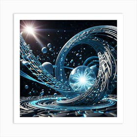 Futuristic Space Art Print