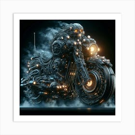 Futuristic Motorcycle 12 Art Print