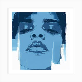 Woman'S Face 7 Art Print