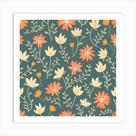 Flower Pattern Art Print