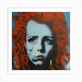 Red and misery Art Print