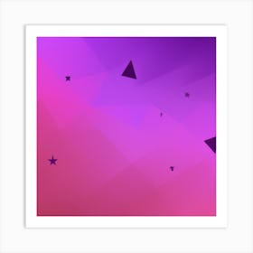 Abstract Triangles Art Print