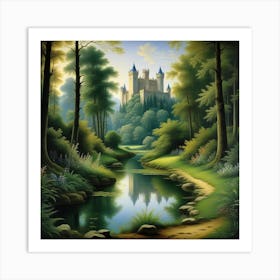 Castle In The Forest 5 Art Print