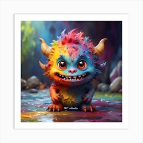 Colorful Monster 2 Art Print