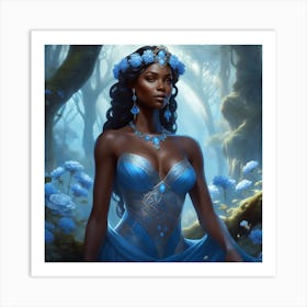 Blue Fairy 3 Art Print