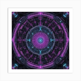 Futuristic Abstract Art Art Print