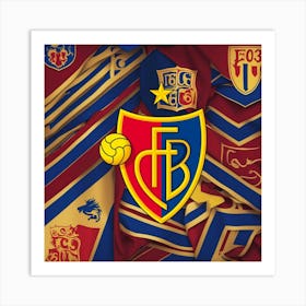 FC Basel 1893 Logo Wall Art 9 Art Print