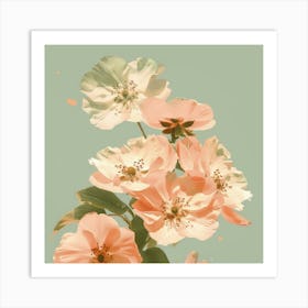 Peach Blossoms Art Print