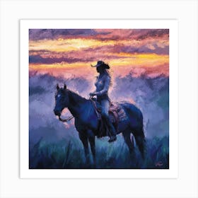 Cowgirl 2 30x30in 9000x9000px 46 Art Print