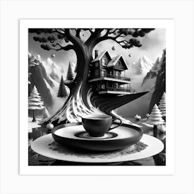 House In The Forest Art Print