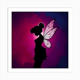 Fairy Silhouette 1 Art Print