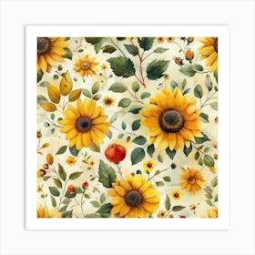 Sunflowers 12 Art Print