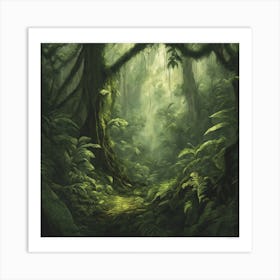 Jungle Forest 1 Art Print