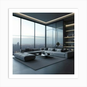 Modern Living Room Art Print