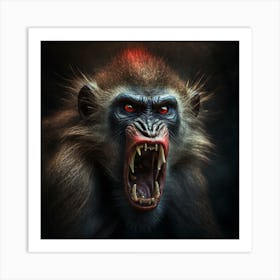 Baboon Art Print