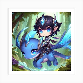 Dragon Rider Art Print