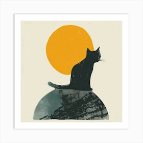 Cat In The Sun 2 Art Print