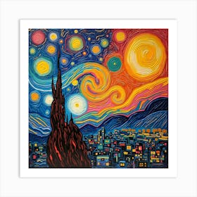 Starry Night 20 Art Print