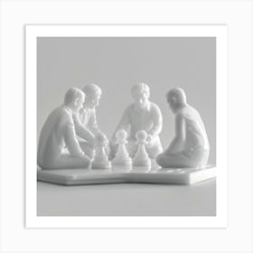 Chess Game 1 Art Print