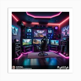 Pc Gaming Room 1 Art Print