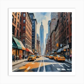 Beautiful New York City Streets Art Print