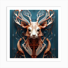 Deer Skull Art Print