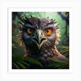 Eagle In The Jungle Art Print