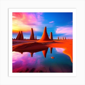 Desert Landscape 8 Art Print