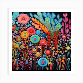 Colorful Flowers 15 Art Print