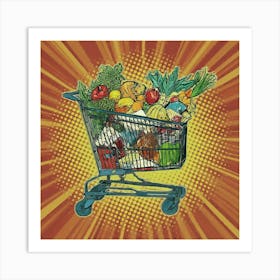 Shopping Cart Art Print