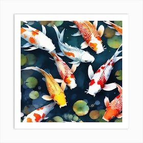 Koi Fish print Art Print