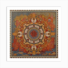 Russian Mandala Art Print