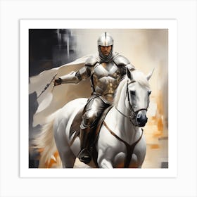 Knight On Horseback 1 Art Print