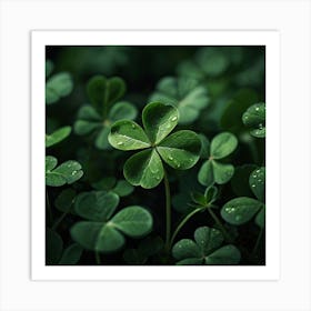 Four Leaf Clover Art Print