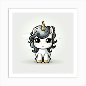 Cute Unicorn 422 Art Print