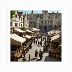 Medieval Market 2 Art Print