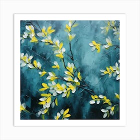 Yellow Blossoms Art Print