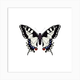 Swallowtail Butterfly Square Art Print
