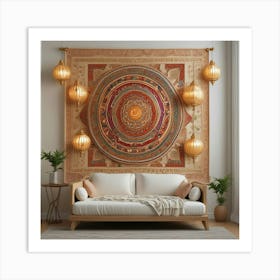 Mandala Tapestry Art Print