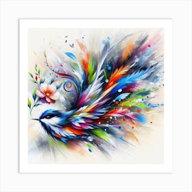 Colorful Bird 4 Art Print