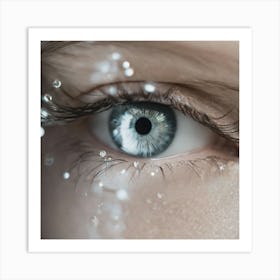 Close Up Of A Woman'S Eye 2 Art Print