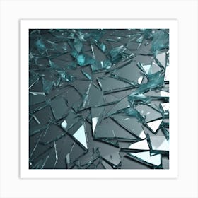 Shattered Glass 27 Art Print