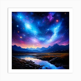 Galaxy Painting 2 Art Print