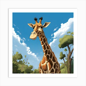 Giraffe Art Print