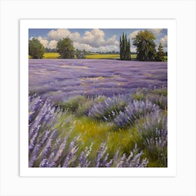 Lavender Field Art Print