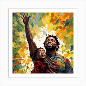 Father And His Son Art Print